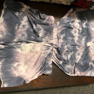 Tie-Dye Lounge Set in Purple and Pink